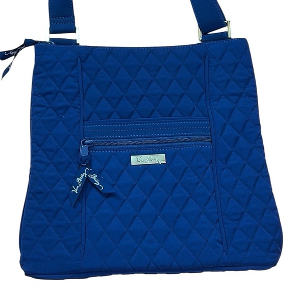 NWOT Vera Bradley Quilted Blue Crossbody Shoulder Bag Adjustable shoulder strap - Picture 1 of 15